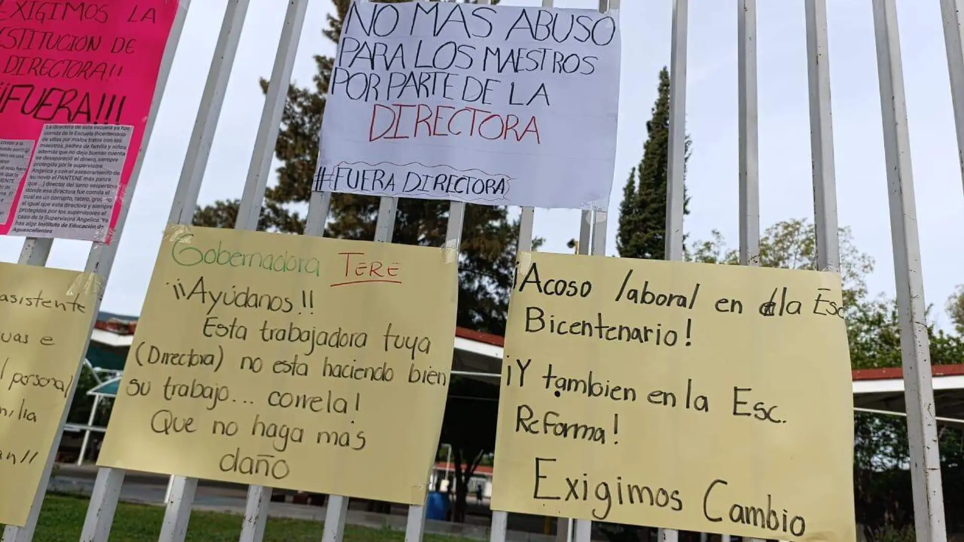 Manifestación-Inconformidad-Escuela